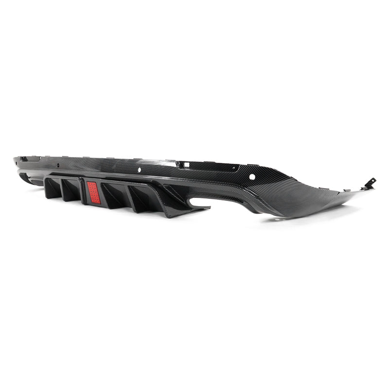 15-23 Dodge Challenger IK V6 Rear Diffuser w/ LED Light - Carbon Fiber ...