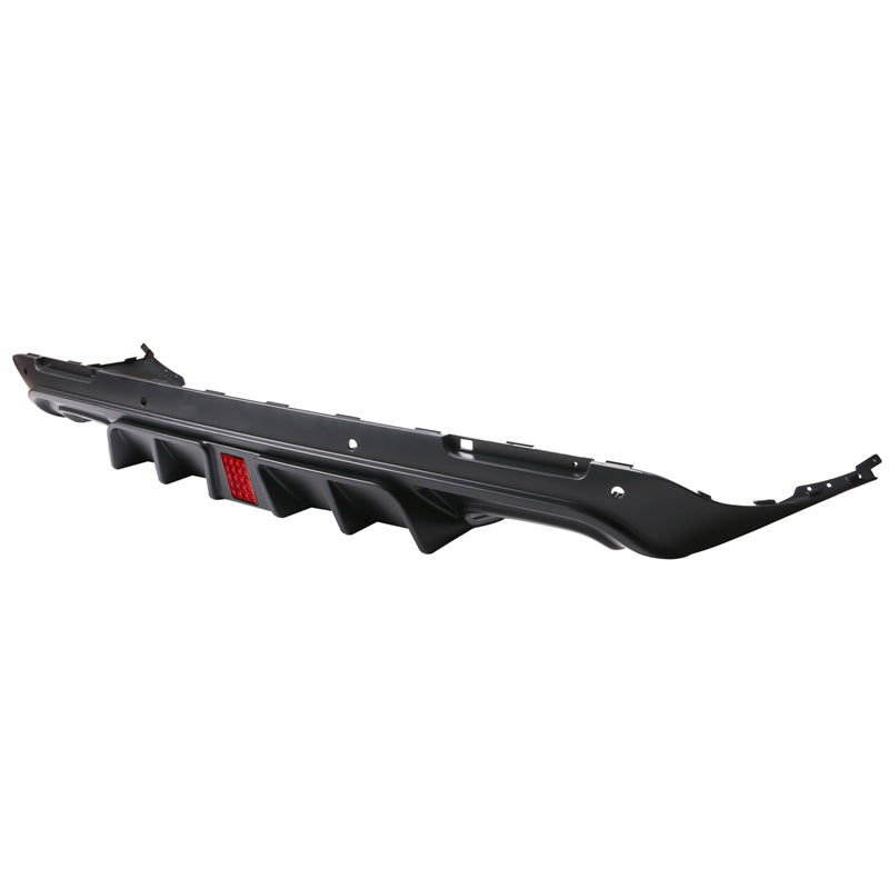15-23 Dodge Challenger IK V6 Rear Diffuser Lip w/ LED Light - Matte Bl ...