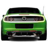 13-14 Ford Mustang GT500 Rear Diffuser Lip W/ V3 Fin - Carbon Fiber Print PP