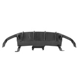 13-14 Ford Mustang GT500 Rear Diffuser Lip W/ V3 Fin - Carbon Fiber Print PP