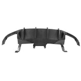 13-14 Ford Mustang GT500 Rear Diffuser Lip W/ V4 Fin - Carbon Fiber Print PP