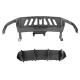 13-14 Ford Mustang GT500 Rear Diffuser Lip W/ V4 Fin - Carbon Fiber Print PP