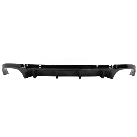 13-14 Ford Mustang GT500 Rear Diffuser Lip W/ V2 Style Fin - Gloss Black PP
