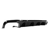 13-14 Ford Mustang GT500 Rear Diffuser Lip W/ V2 Style Fin - Gloss Black PP