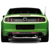 13-14 Ford Mustang GT500 Rear Diffuser Lip W/ V2 Style Fin - Gloss Black PP