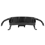 13-14 Ford Mustang GT500 Rear Diffuser Lip W/ V2 Style Fin - Gloss Black PP