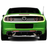 13-14 Ford Mustang GT500 Rear Diffuser Lip W/ V3 Style Fin - Gloss Black PP