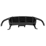 13-14 Ford Mustang GT500 Rear Diffuser Lip W/ V3 Style Fin - Gloss Black PP