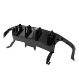 13-14 Ford Mustang GT500 Rear Diffuser Lip W/ V4 Style Fin - Gloss Black PP