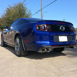 13-14 Ford Mustang GT500 Rear Diffuser Lip W/ V1 Style Fin - Matte Black PP