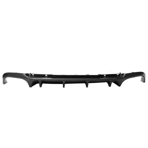 13-14 Ford Mustang GT500 Rear Diffuser Lip W/ V2 Style Fin - Matte Black PP