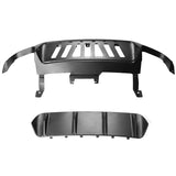 13-14 Ford Mustang GT500 Rear Diffuser Lip W/ V2 Style Fin - Matte Black PP