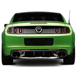 13-14 Ford Mustang GT500 Rear Diffuser Lip W/ V3 Style Fin - Matte Black PP