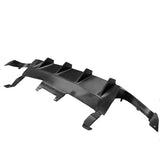 13-14 Ford Mustang GT500 Rear Diffuser Lip W/ V3 Style Fin - Matte Black PP