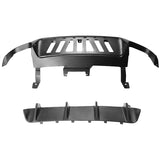13-14 Ford Mustang GT500 Rear Diffuser Lip W/ V3 Style Fin - Matte Black PP