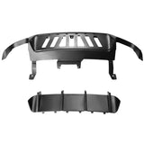 13-14 Ford Mustang GT500 Rear Diffuser Lip W/ V4 Style Fin - Matte Black PP