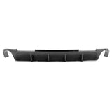 13-14 Ford Mustang V6 GT Rear Diffuser Lip W/ V1 Fin - Carbon Fiber Print PP