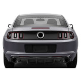 13-14 Ford Mustang V6 GT Rear Diffuser Lip W/ V1 Fin - Carbon Fiber Print PP