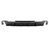 13-14 Ford Mustang V6 GT Rear Diffuser Lip W/ V2 Fin - Carbon Fiber Print PP