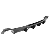 13-14 Ford Mustang V6 GT Rear Diffuser Lip W/ V2 Fin - Carbon Fiber Print PP