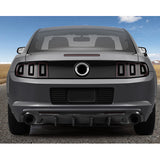 13-14 Ford Mustang V6 GT Rear Diffuser Lip W/ V2 Fin - Carbon Fiber Print PP