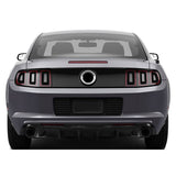 13-14 Ford Mustang V6 GT Rear Diffuser Lip W/ V1 Style Fin - Gloss Black PP