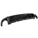 13-14 Ford Mustang V6 GT Rear Diffuser Lip W/ V1 Style Fin - Gloss Black PP