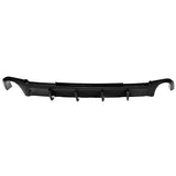 13-14 Ford Mustang V6 GT Rear Diffuser Lip W/ V2 Style Fin - Gloss Black PP