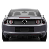 13-14 Ford Mustang V6 GT Rear Diffuser Lip W/ V2 Style Fin - Gloss Black PP