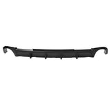 13-14 Ford Mustang V6 GT Rear Diffuser Lip W/ V1 Style Fin - Matte Black PP