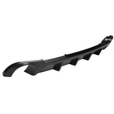 13-14 Ford Mustang V6 GT Rear Diffuser Lip W/ V1 Style Fin - Matte Black PP