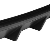 13-14 Ford Mustang V6 GT Rear Diffuser Lip W/ V1 Style Fin - Matte Black PP