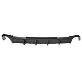13-14 Ford Mustang V6 GT Rear Diffuser Lip W/ V2 Style Fin - Matte Black PP