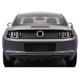 13-14 Ford Mustang V6 GT Rear Diffuser Lip W/ V2 Style Fin - Matte Black PP