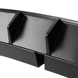 13-14 Ford Mustang V6 GT Rear Diffuser Lip W/ V2 Style Fin - Matte Black PP