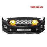 18-23 Ford Mustang 2021 Mach-1 Style Front Bumper Cover with Lip LED Grille