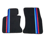 04-09 BMW E65 4D Front Rear OE Floor Mat M Color Stripe Premium Quality