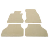 05-10 BMW E60 5-Series Sedan Floor Mats Front & Rear Nylon Beige Carpet 4PC