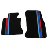 05-10 BMW E60 4Dr Front Rear OE Car Floor Mats M Color Stripe Premium Quality