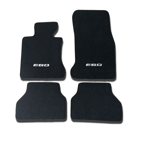 05-10 BMW E60 5-Series OE Fitment Floor Mats Carpet Front Rear with Custom Logo
