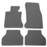 05-10 BMW E60 5-Series Sedan Floor Mats Front & Rear Nylon Grey Carpet 4PC