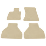 07-12 BMW E70 X5 Car Floor Mats Liner Front & Rear Nylon Beige Carpet 4PC
