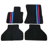 07-12 E70 X5 4Dr Front Rear OE Car Floor Mat M Color Stripe