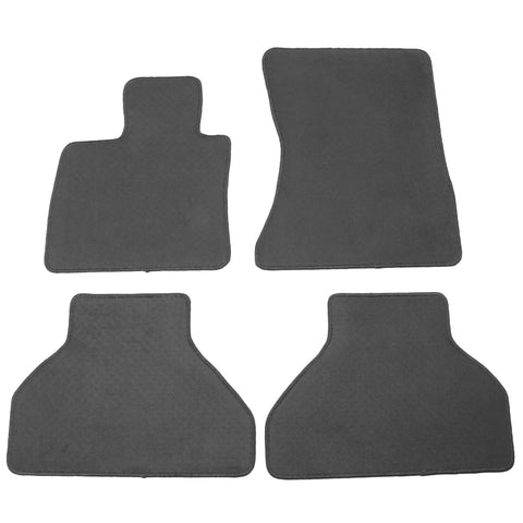 07-12 BMW E70 X5 Car Floor Mats Liner Front & Rear Nylon Grey Carpet 4PC