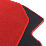 01-05 Honda Civic Car Floor Mats Liner Front & Rear - Nylon Red Carpet 3PC
