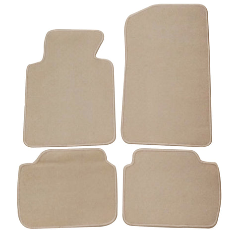 99-05 BMW E46 3-Series Floor Mats Carpet Front & Rear Beige 4PC Nylon