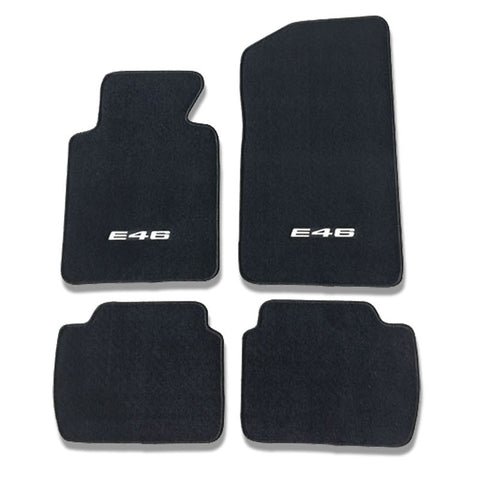 99-05 BMW E46 OE Fitment Floor Mats Carpet Front Rear with Custom Logo