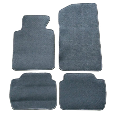 99-05 BMW E46 3-Series Floor Mats Carpet Front & Rear Gray 4PC Nylon