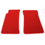 90-97 Mazda Miata MX-5 Floor Mats Liner Left Right - Nylon Red Carpet 2PC