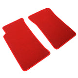 90-97 Mazda Miata MX-5 Floor Mats Liner Left Right - Nylon Red Carpet 2PC